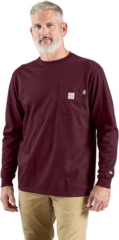 Carhartt Men 100235 Flug-Ports® Force® Long Sleeve Cotton T-Shirt in Saudi Arabia