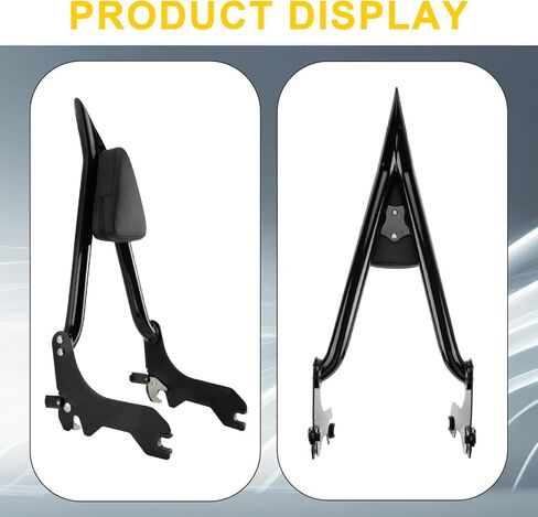 PSLER 25 بوصة الركاب الخلفي Sissy Bar Back Assembly ، إطار فولاذي مع حشو عالي الكثافة ، يناسب ناعم 2018-2025 FLDE ، FLHC ، FLHCS ، FLSL ، FXBB ، FXBBS ، FXST ، Black in Saudi Arabia