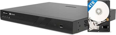 4K 8 Channel H.265 PoE Network Video Recorder, HD NVR Only Work with 4MP/5MP/6MP/8MP IP Cameras, Pre-Installed 2TB HDD & One SATA Ports Up to 8TB, Remote Access 24/7 Recording, LY-NVR8P2T in Saudi Arabia