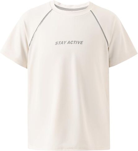 PATPAT Boys Athletic Shirts, Short Sleeve Performance Tee for Boy Girl Kids Youth, Ultra Lightweight & Quick Dry T-Shirt in Kuwait