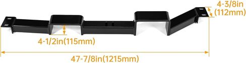 KUAFU Transmission Crossmember Compatible with 1978-1988 G-Body GM-4 4L80E 4L85E Transmissions Black Powder Coated Heavy Duty Steel in Saudi Arabia