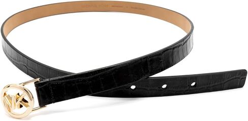 Michael Kors Women's 1 Inch Logo Skinny Belt, Stylish & Versatile Accessory for Everyday Wear in Saudi Arabia