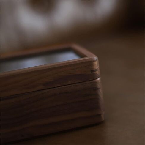Wooden Watch Boxes Holder Storage Display Box Organizer Retro Casket Solid Wood Transparent Glass 5 Epitopes Watches Case in Saudi Arabia