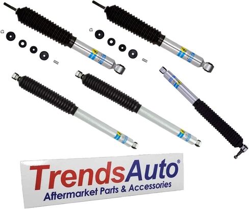 Bilstein 24-274951 24-274968 24-286558 مجموعة من الصدمات الأمامية والخلفية تناسب 2017 2024 F250 F350 Super Duty 4WD W/ 2 "المصعد الأمامي و 0-1" المصعد الخلفي-يشمل تثبيت التوجيه in Kuwait