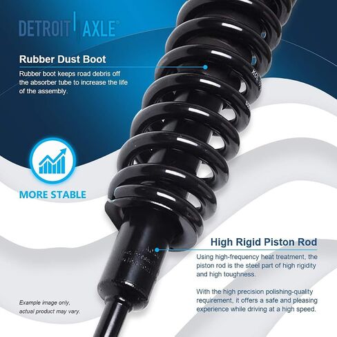 Detroit Axle - 8pc Struts Shocks Kit for 2003-2018 Toyota 4Runner 2007-2014 FJ Cruiser Front 2 Struts with Coil Spring Assembly Rear 4 Sway Bar Links 2 Shock Absorbers Replacement Suspension Kit in Saudi Arabia