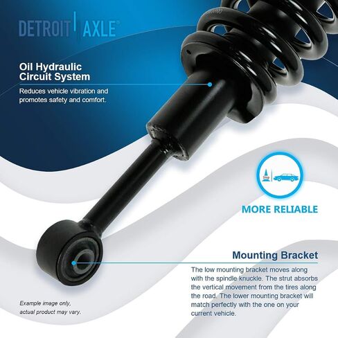 Detroit Axle - 8pc Struts Shocks Kit for 2003-2018 Toyota 4Runner 2007-2014 FJ Cruiser Front 2 Struts with Coil Spring Assembly Rear 4 Sway Bar Links 2 Shock Absorbers Replacement Suspension Kit in Saudi Arabia