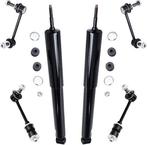 Detroit Axle - 8pc Struts Shocks Kit for 2003-2018 Toyota 4Runner 2007-2014 FJ Cruiser Front 2 Struts with Coil Spring Assembly Rear 4 Sway Bar Links 2 Shock Absorbers Replacement Suspension Kit in Saudi Arabia