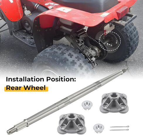 M Mati المحور الخلفي محور المحور ومحور العجلات الخلفية لـ Polaris Trail Blazer 250 330 Trail Boss 330 2005-2013 Scrambler 500 4x4 2005-2012 5133967 5131777 in Kuwait