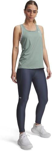 سروال نسائي من Under Armour HeatGear Armor عالي الخصر مانع للانزلاق عند الكاحل، (814) أحمر الانقلاب / / أبيض، X-Large in Saudi Arabia