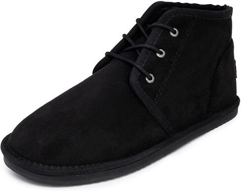 Nautica Men’s Winter Ankle Boots – Sherpa Lined Lace Up Slippers for Cold Weather, Warm Indoor Outdoor House Shoes, Comfortable Cozy Booties in Saudi Arabia