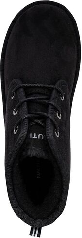 Nautica Men’s Winter Ankle Boots – Sherpa Lined Lace Up Slippers for Cold Weather, Warm Indoor Outdoor House Shoes, Comfortable Cozy Booties in Saudi Arabia