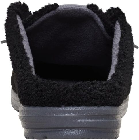 Heydude Wally Slip Sherpa Black Size 11 ، أحذية رجالي ، بغلات زلة ، مريحة وخفيفة الوزن in Saudi Arabia