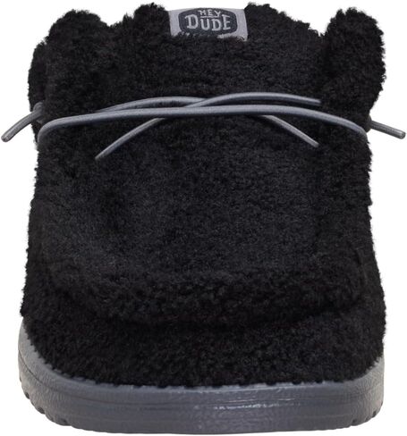 Heydude Wally Slip Sherpa Black Size 11 ، أحذية رجالي ، بغلات زلة ، مريحة وخفيفة الوزن in Saudi Arabia
