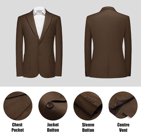 Rogers & Morris Men's 3 Pieces Suit Wool Solid Two Buttons Slim Fit Essential Style Blazer Vest Pants Set in Saudi Arabia