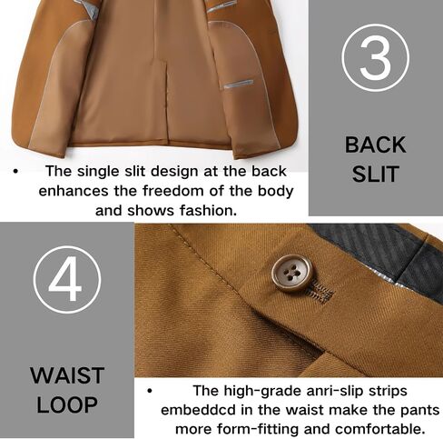 New 2025 Suits for Men, 3 Piece Men's Suit Slim Fit, Solid Jacket Vest Pants with Tie, One Button Tuxedo Set in Saudi Arabia