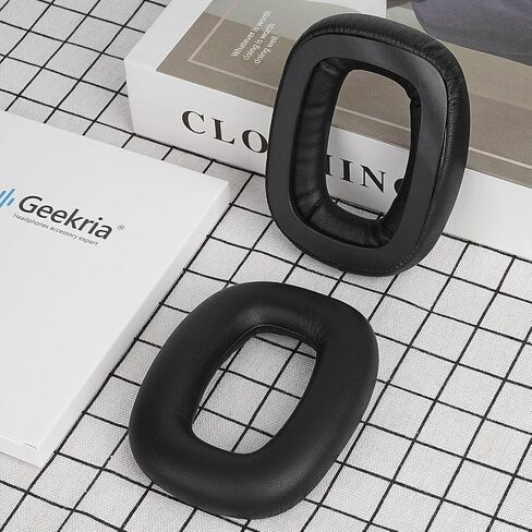 Geekria QuickFit Replacement Ear Pads for Logitech G Astro A30 Headphones Ear Cushions, Headset Earpads, Ear Cups Cover Repair Parts (White) in Saudi Arabia