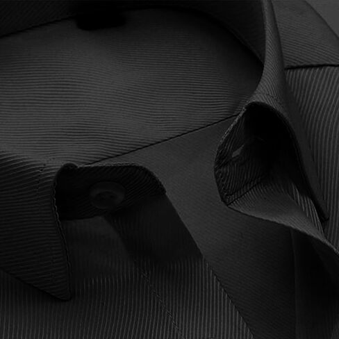 Men's Long Sleeve Solid Color Button Down Dress Shirt Casual Basic Work Shirt in Saudi Arabia