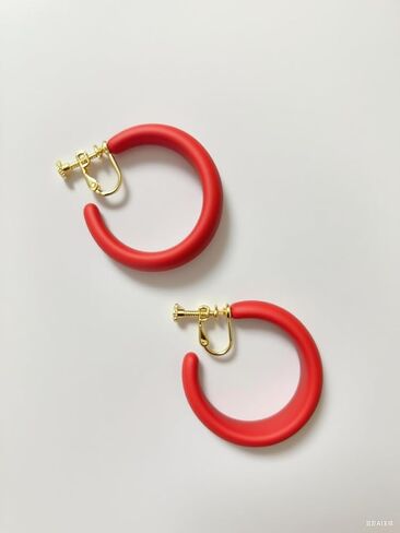 Chunky Clip on Hoop Earrings for Women, Detachable Statement Non Pierced Clips Vintage Retro Party Halloween Costumes Jewelry Gifts in Saudi Arabia
