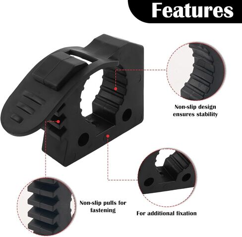 4PCS Quick Release Clamp,Adjustable Rubber Clamp for Shovel Holder & Molle Panel Mounts,Shovel Rack for Truck Automotive Tools Fits 1-1/7" to 1-3/7" Diameter Tool Handles in Saudi Arabia