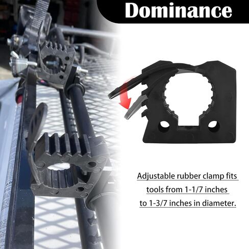 4PCS Quick Release Clamp,Adjustable Rubber Clamp for Shovel Holder & Molle Panel Mounts,Shovel Rack for Truck Automotive Tools Fits 1-1/7" to 1-3/7" Diameter Tool Handles in Saudi Arabia