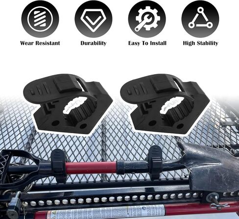 4PCS Quick Release Clamp,Adjustable Rubber Clamp for Shovel Holder & Molle Panel Mounts,Shovel Rack for Truck Automotive Tools Fits 1-1/7" to 1-3/7" Diameter Tool Handles in Saudi Arabia