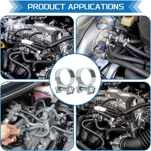 36pcs 8-18mm حقن الوقود بمشبكات خيار مجموعة التشجيع 6values ​​5/16 "-23/32" مشبك خطوط خط أنابيب مشبك لخط مقطع للسيارات لأنابيب وقود الديزل للسيارات in Kuwait