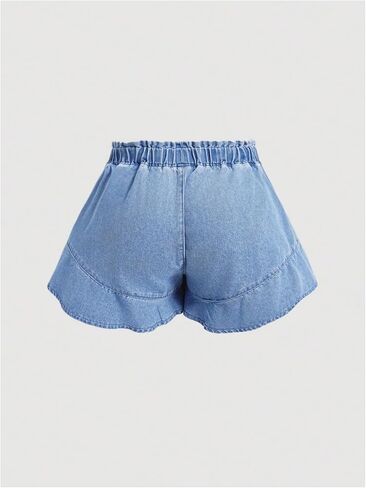 Milumia Women's Plus Size Size Hull Hens Shorts مرنة عالية الخصر الصيف Skorts in Saudi Arabia