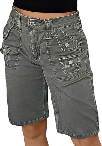 Flamingals Flamingals Bermuda Cargo Shorts Mid Rise Strain Summer Summer Disual Strendy Shorts in Saudi Arabia