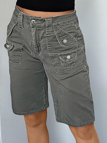 Flamingals Flamingals Bermuda Cargo Shorts Mid Rise Strain Summer Summer Disual Strendy Shorts in Saudi Arabia
