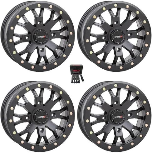 النظام 3 SB-4 Beadlock 15x10 عجلات عريضة أسود (5+5) Polaris RZR 1000 XP/Ranger XP 900/1000 in Saudi Arabia