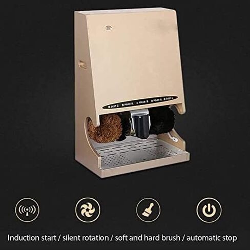 Automatic Electric Shoe Polisher – Household Shoe Brush Machine with Polishing Dispenser, Dust Removal & Oil Application – Quiet Operation, 100W, 220V in Saudi Arabia