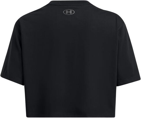 Under Armour 1386846-1-SM UA W Boxy Crop Branded SS Black SM in Saudi Arabia