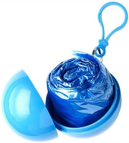 1pcs Portable Disposable Emergency Raincoats Keychain, Rain Poncho In A Ball For Traveling Hiking Fishing Camping in Saudi Arabia