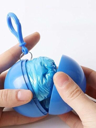1pcs Portable Disposable Emergency Raincoats Keychain, Rain Poncho In A Ball For Traveling Hiking Fishing Camping in Saudi Arabia