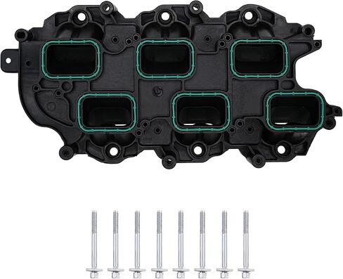 Engine Lower Intake Manifold with Gasket Compatible with 2011-2018 Jeep Grand Cherokee Wrangler Dodge Journey Grand Caravan Charger Chrysler Town & Country Ram 1500 V6 3.6L, Replaces# 05184199AF in Saudi Arabia