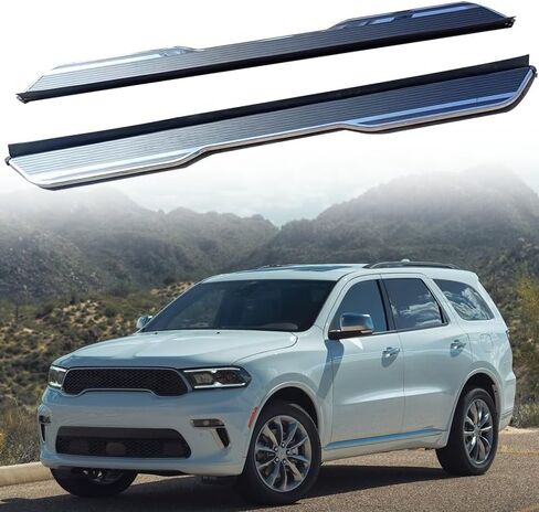 Fixed 2PCS Running Board fits Dodge Durango 2018-2025 Side Step Protect Bar Pedal Nerf Bars Accessories w/Brackets in Saudi Arabia