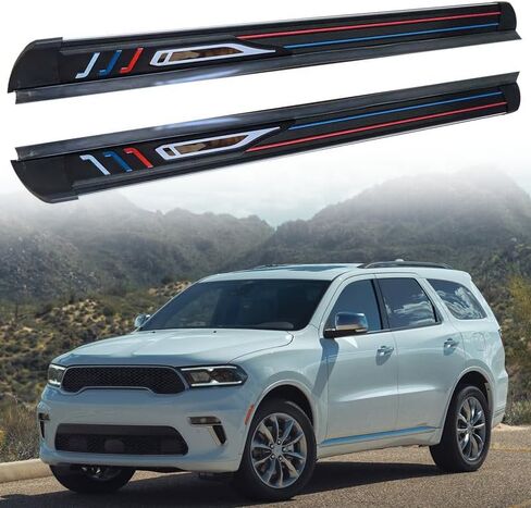 Fixed 2PCS Running Board fits Dodge Durango 2018-2025 Side Step Protect Bar Pedal Nerf Bars Accessories w/Brackets in Saudi Arabia