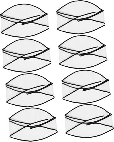 VICASKY 8pcs Rainproof Hairstyle Protection Hat Wide Brim Visor Women Rain Bonnet for Outdoor Activities in Saudi Arabia