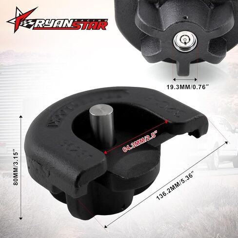 Ryanstar Racing 2 بوصة قفل مقطورة ، قفل عوائق المقطورات الشاقة ، أقفال مقرنة مقطورة لسرقة لقطرات سفر القوارب RVS in Saudi Arabia