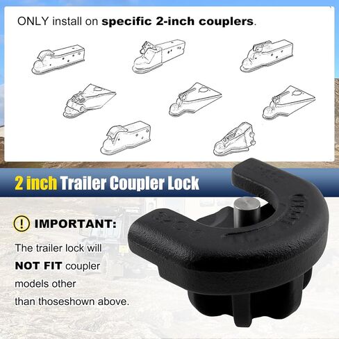 Ryanstar Racing 2 بوصة قفل مقطورة ، قفل عوائق المقطورات الشاقة ، أقفال مقرنة مقطورة لسرقة لقطرات سفر القوارب RVS in Saudi Arabia