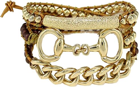 4031650 Snaffle بت مجموعة من السلسلة الجلدية الملتفة سوار الغربات الغربية in Saudi Arabia