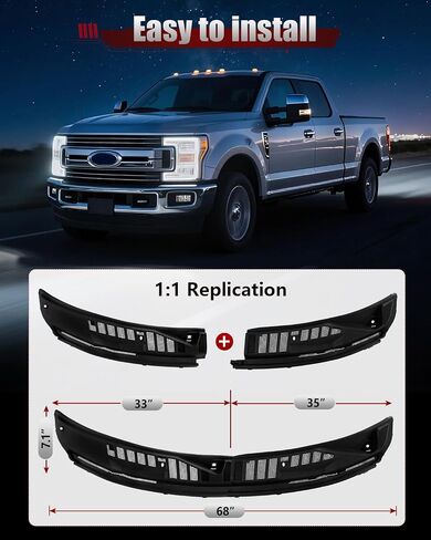 Oklpf Wiper Cowl Panel Panel متوافق مع 2017 2018 2018 2020 2021 2022 Ford F250 F350 F450 F550 Super Duty ، Left and Rithershield Wiper Cowl Plane in Saudi Arabia