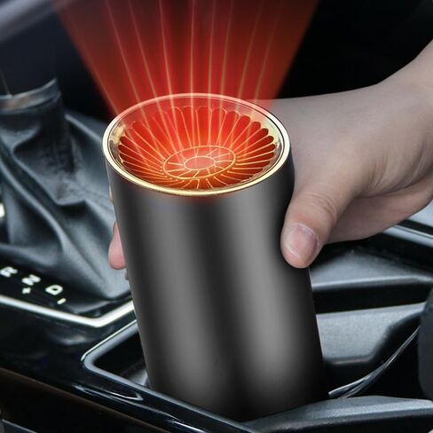 محمولة الزجاج الأمامي Deferoster Defogger 12V Car Car Heater 150W سخان ومروحة أكثر برودة مع ترموستات مضغوطة ومدفأة خفيفة على شكل كوب الزجاج الأمامي defroster demister in Saudi Arabia
