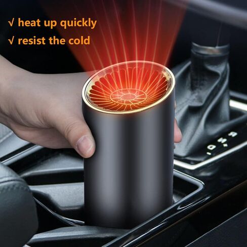 محمولة الزجاج الأمامي Deferoster Defogger 12V Car Car Heater 150W سخان ومروحة أكثر برودة مع ترموستات مضغوطة ومدفأة خفيفة على شكل كوب الزجاج الأمامي defroster demister in Saudi Arabia