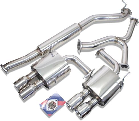 REV9 CB-080_1 FlowMaxx Stainless Steel Cat-back Exhaust Quad-tip system for Subaru WRX (VA1) STI (VA2) 2015-2021 All Trims in Saudi Arabia