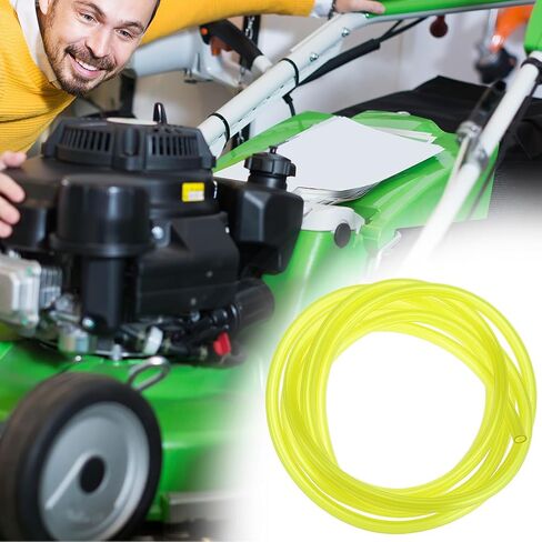 QWORK 10 Ft Fuel Line Hose with 20 Hose Clamps, 1/4" ID x 3/8" OD Gas Fuel Line Hose Tubing for Small Engines, Oil & Gas Resistant, Airtight Sea in Saudi Arabia