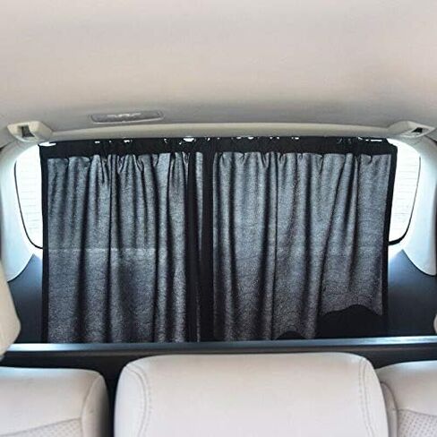 Sun Visor Car Window Sunshade for Rear Windows Rear Windshiled Curtains for Blocking Sunlight and Heat Black 19" * 21" in Saudi Arabia