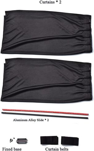 Sun Visor Car Window Sunshade for Rear Windows Rear Windshiled Curtains for Blocking Sunlight and Heat Black 19" * 21" in Saudi Arabia