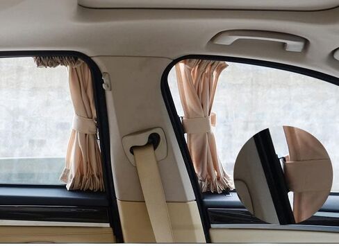 Sun Visor Car Window Sunshade for Rear Windows Rear Windshiled Curtains for Blocking Sunlight and Heat Black 19" * 21" in Saudi Arabia