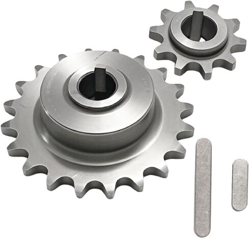 420 Chain Sprocket, 10 Tooth and 20 Tooth 5/8" Bore Jackshaft Sprocket, Replacement for Coleman CT200U CT200U-EX BT200X Replacement for Baja MB165 MB200 in Saudi Arabia